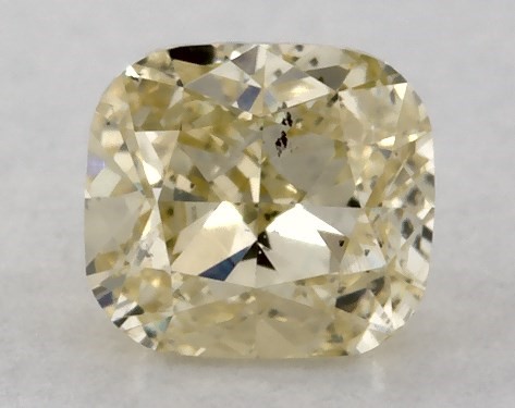  0.30 Carat Yellow SI1  cushion modified diamond